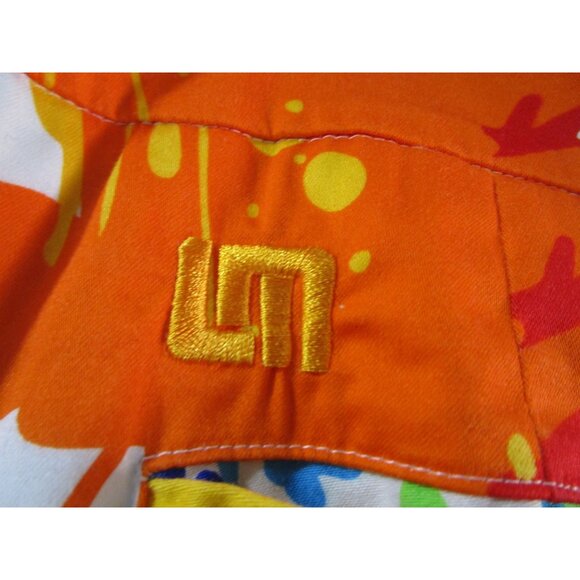 Loudmouth Ladies Splash Art Skort Golf US 8 Bright Paint Splatter Drop Cloth GUC - Picture 5 of 15